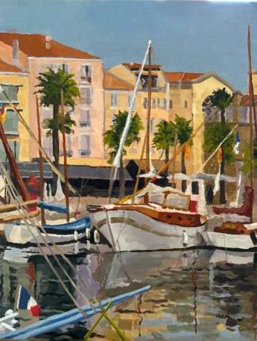 Yachts. Afternoon siesta in the marina.